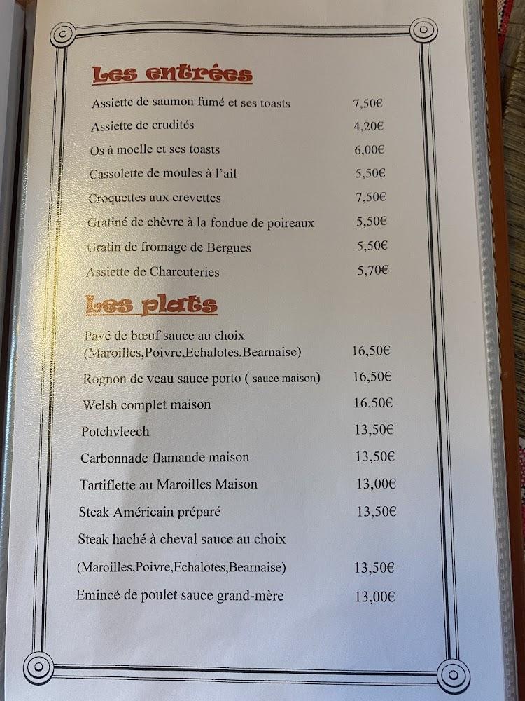 Au pot dingue - Menu Image 1