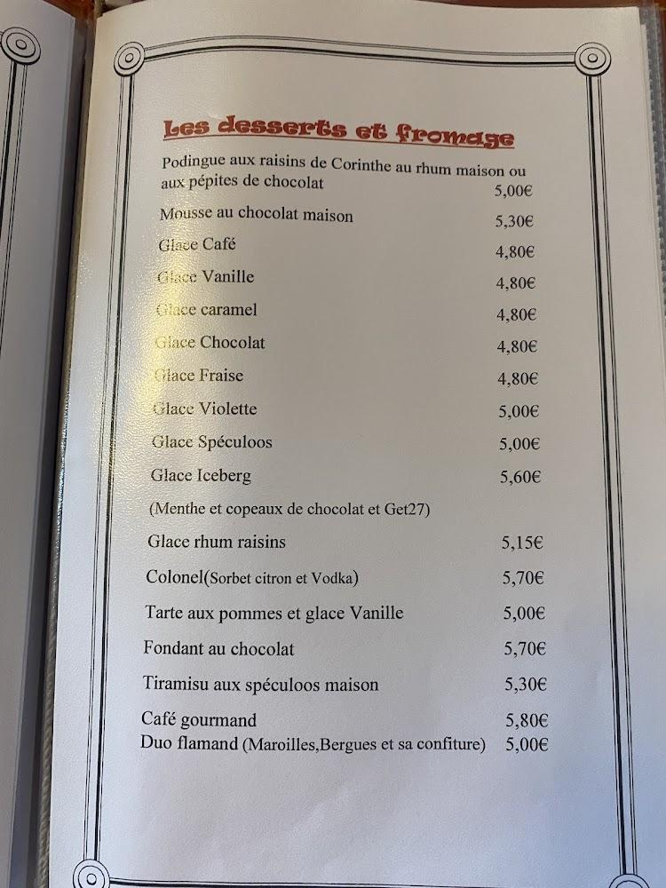 Au pot dingue - Menu Image 4